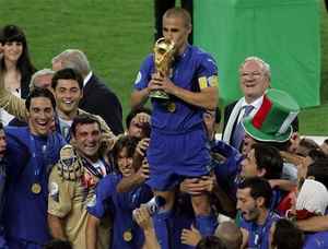 The Italians wins the 2006 World Cup